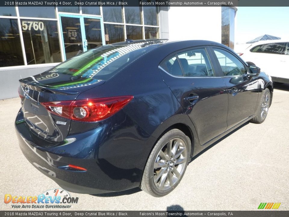 2018 Mazda MAZDA3 Touring 4 Door Deep Crystal Blue Mica / Black Photo #2
