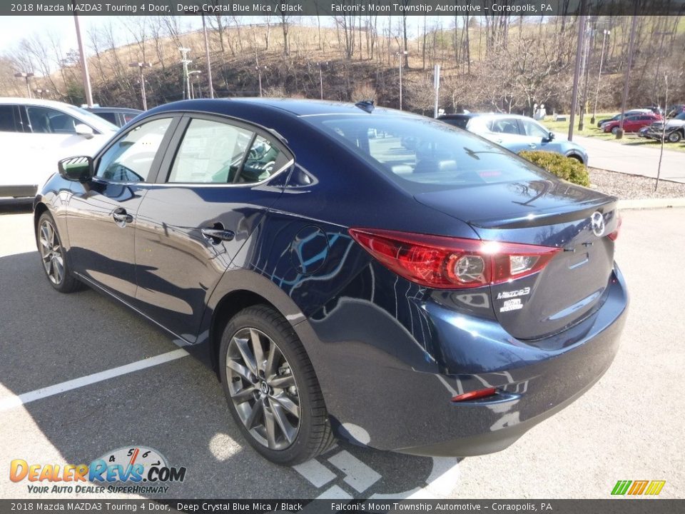 2018 Mazda MAZDA3 Touring 4 Door Deep Crystal Blue Mica / Black Photo #6