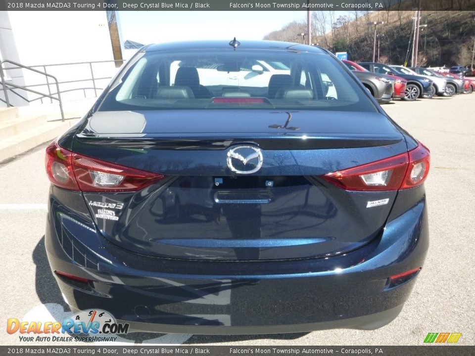 2018 Mazda MAZDA3 Touring 4 Door Deep Crystal Blue Mica / Black Photo #7
