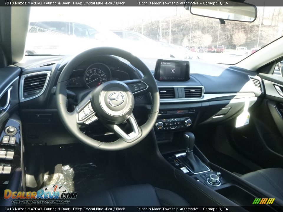 2018 Mazda MAZDA3 Touring 4 Door Deep Crystal Blue Mica / Black Photo #10