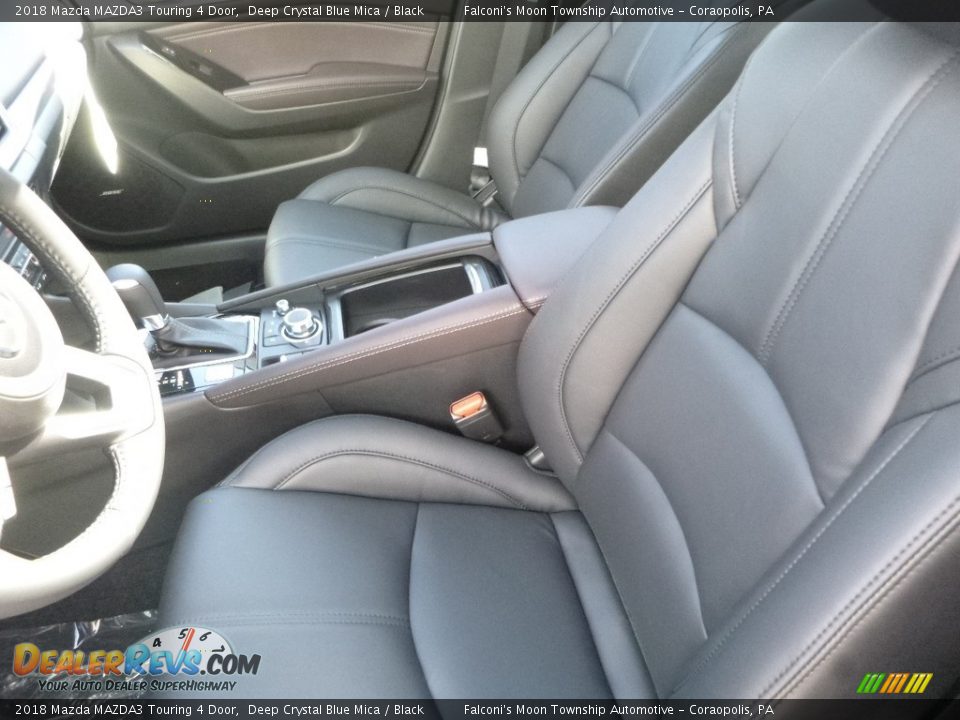 2018 Mazda MAZDA3 Touring 4 Door Deep Crystal Blue Mica / Black Photo #13