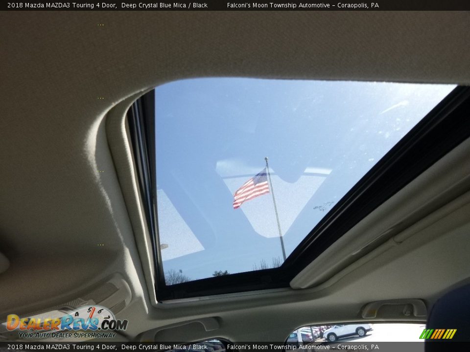 2018 Mazda MAZDA3 Touring 4 Door Deep Crystal Blue Mica / Black Photo #14