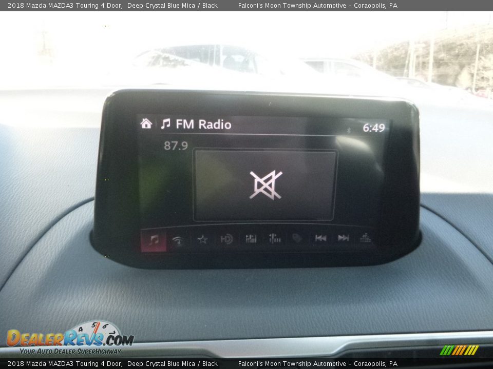 2018 Mazda MAZDA3 Touring 4 Door Deep Crystal Blue Mica / Black Photo #15