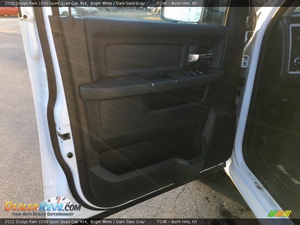 2012 Dodge Ram 1500 Sport Quad Cab 4x4 Bright White / Dark Slate Gray Photo #7