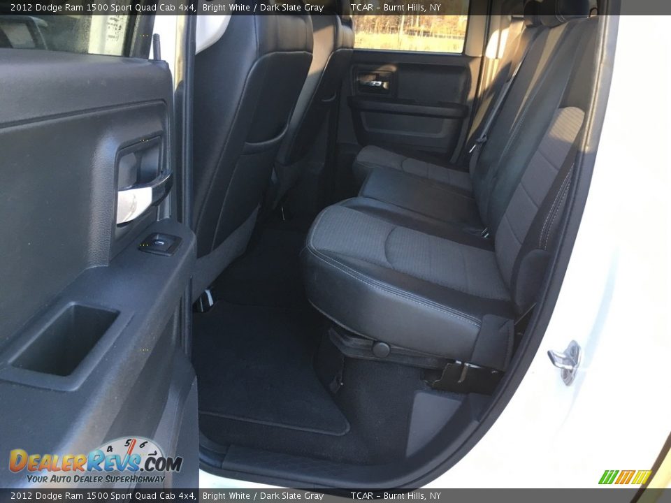 2012 Dodge Ram 1500 Sport Quad Cab 4x4 Bright White / Dark Slate Gray Photo #12