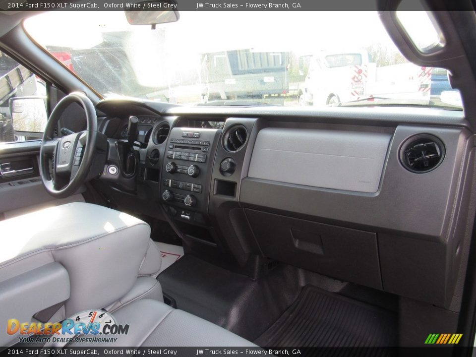 2014 Ford F150 XLT SuperCab Oxford White / Steel Grey Photo #13