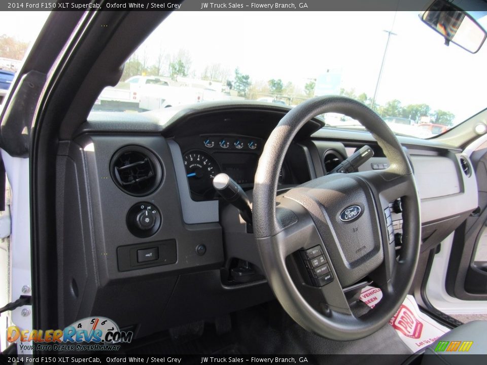 2014 Ford F150 XLT SuperCab Oxford White / Steel Grey Photo #23