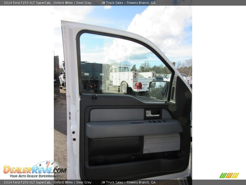 2014 Ford F150 XLT SuperCab Oxford White / Steel Grey Photo #24