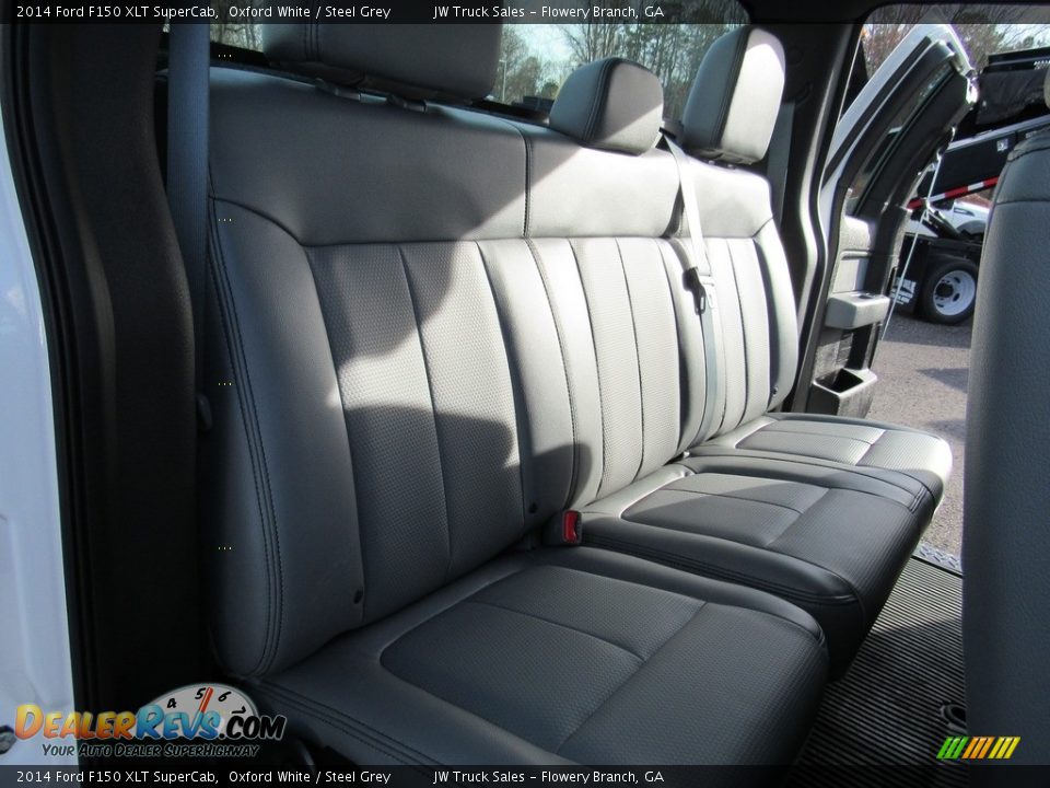 2014 Ford F150 XLT SuperCab Oxford White / Steel Grey Photo #33