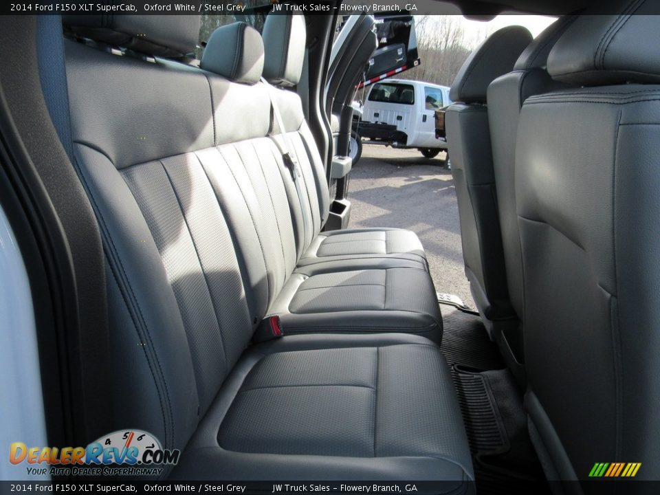 2014 Ford F150 XLT SuperCab Oxford White / Steel Grey Photo #34