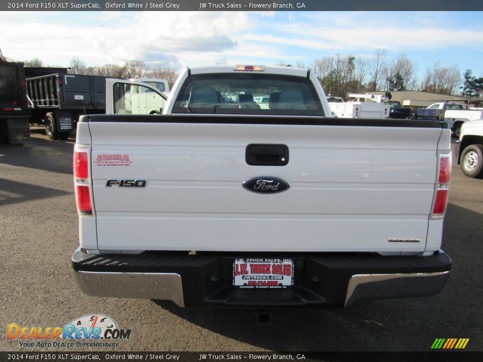 2014 Ford F150 XLT SuperCab Oxford White / Steel Grey Photo #35