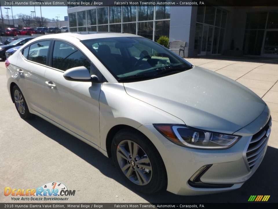 2018 Hyundai Elantra Value Edition Mineral Beige / Beige Photo #3