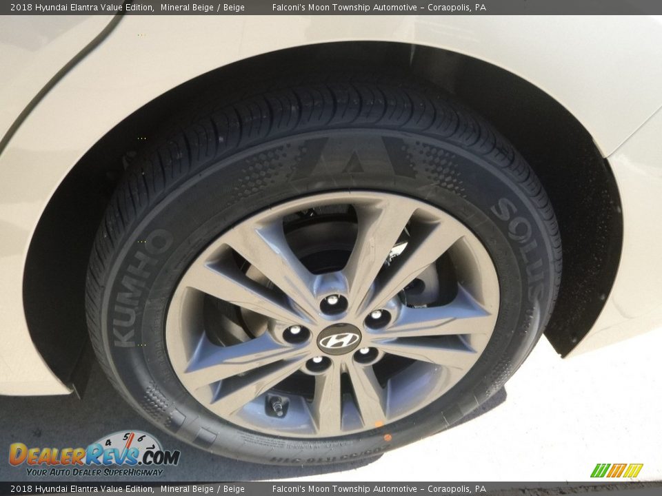 2018 Hyundai Elantra Value Edition Mineral Beige / Beige Photo #7