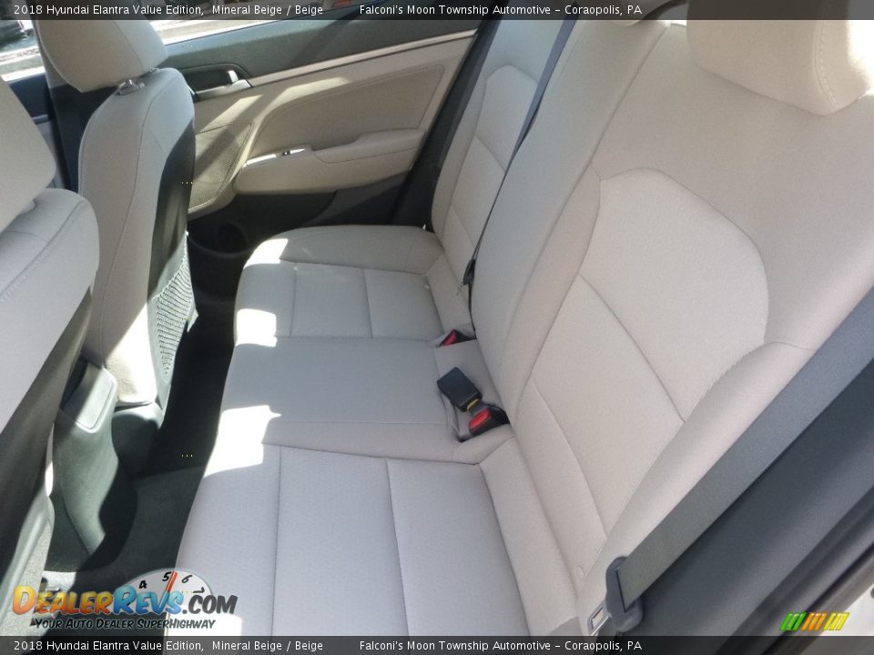 2018 Hyundai Elantra Value Edition Mineral Beige / Beige Photo #8