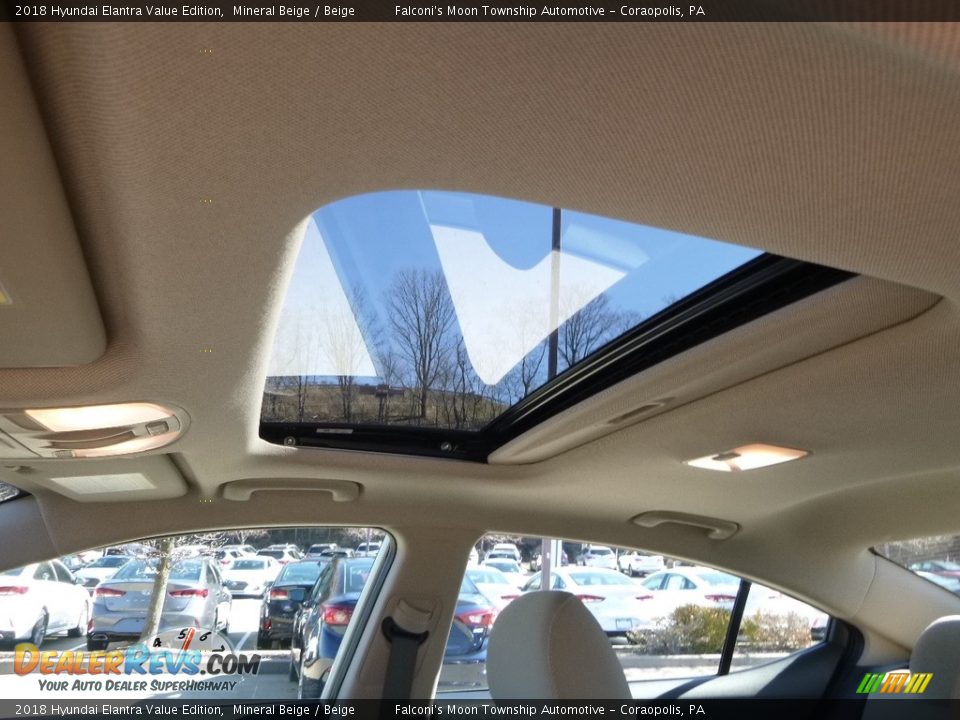 2018 Hyundai Elantra Value Edition Mineral Beige / Beige Photo #13