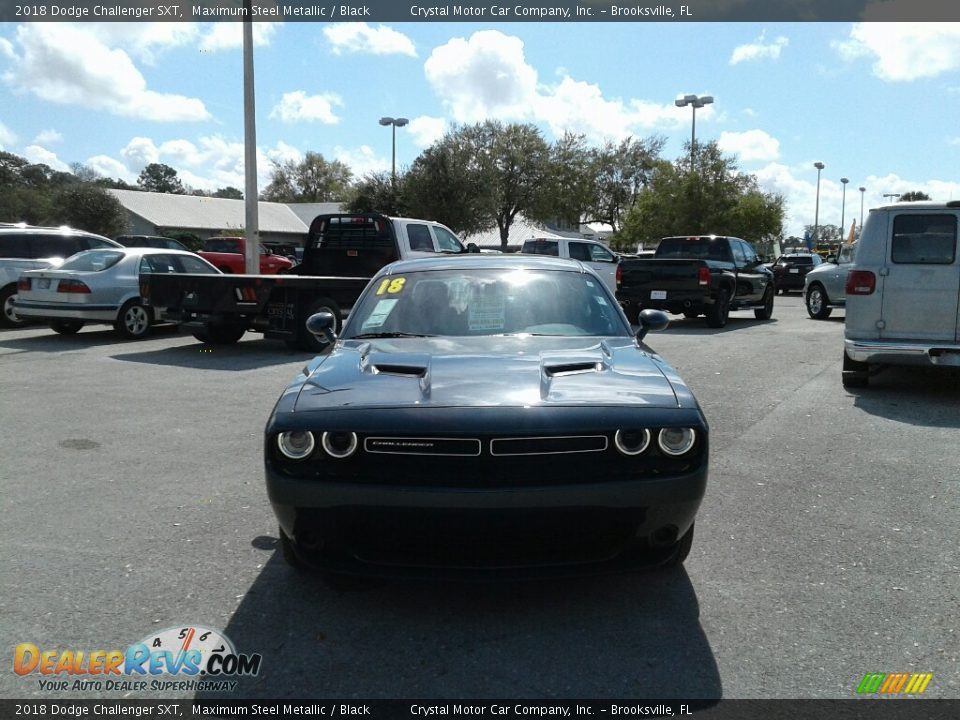 2018 Dodge Challenger SXT Maximum Steel Metallic / Black Photo #8