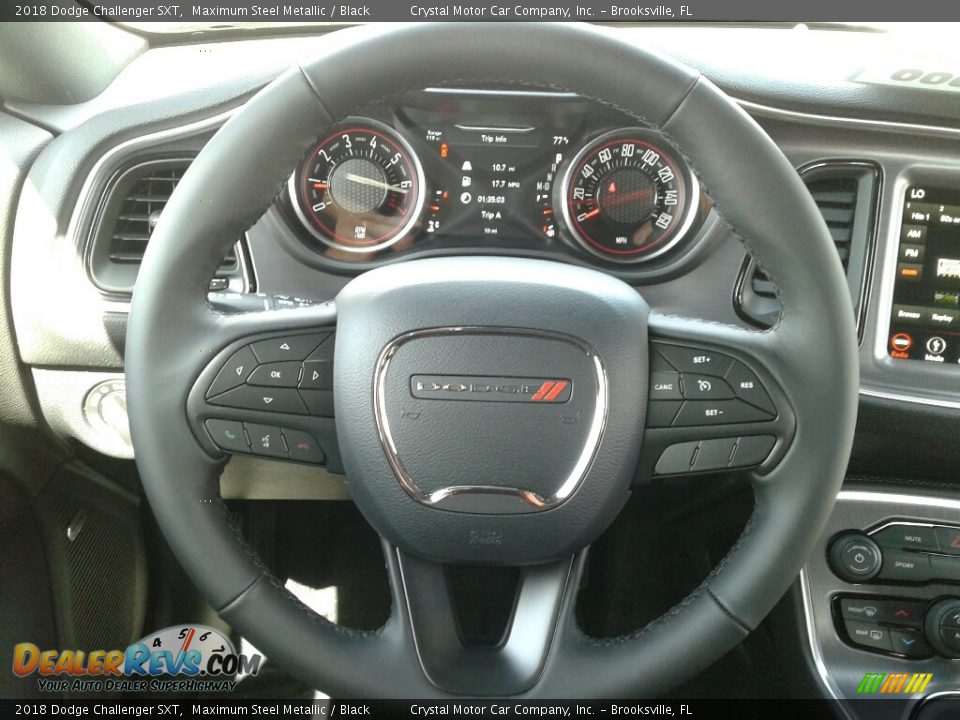 2018 Dodge Challenger SXT Maximum Steel Metallic / Black Photo #13