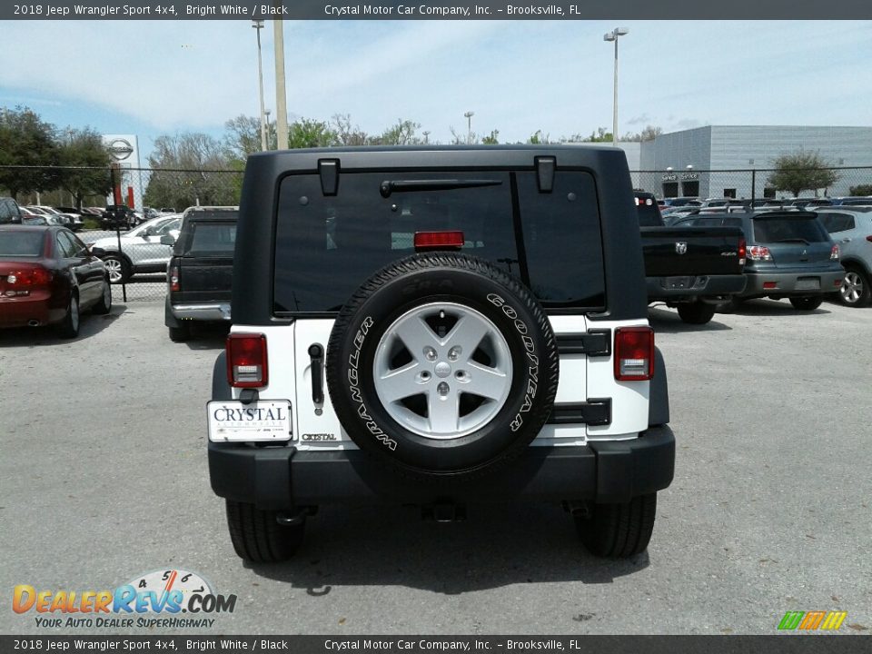 2018 Jeep Wrangler Sport 4x4 Bright White / Black Photo #4