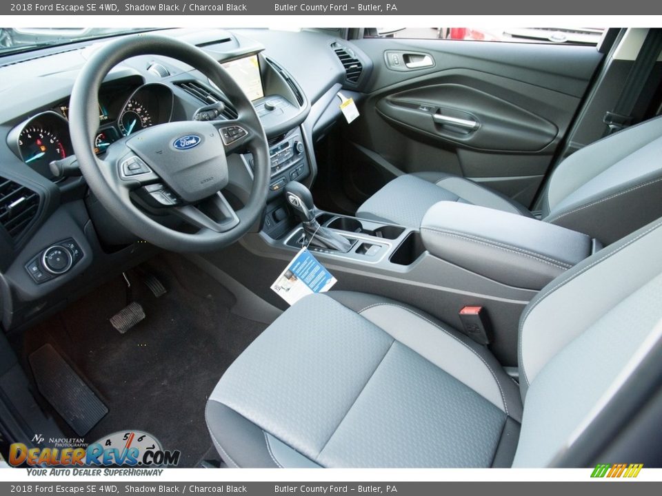 2018 Ford Escape SE 4WD Shadow Black / Charcoal Black Photo #6