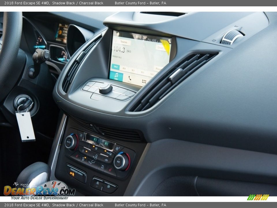 2018 Ford Escape SE 4WD Shadow Black / Charcoal Black Photo #10