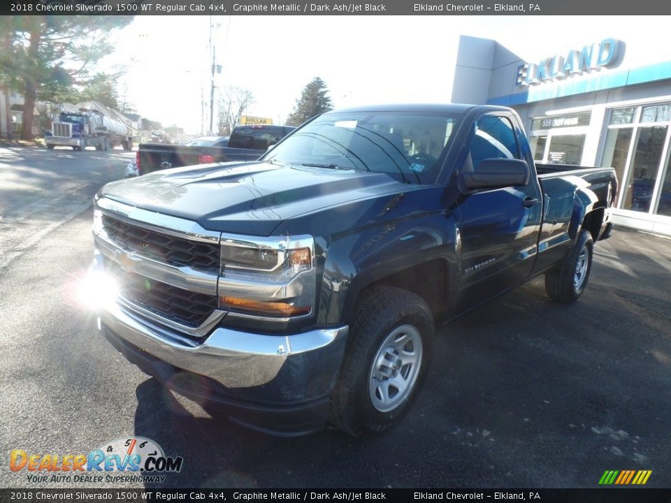 2018 Chevrolet Silverado 1500 WT Regular Cab 4x4 Graphite Metallic / Dark Ash/Jet Black Photo #1