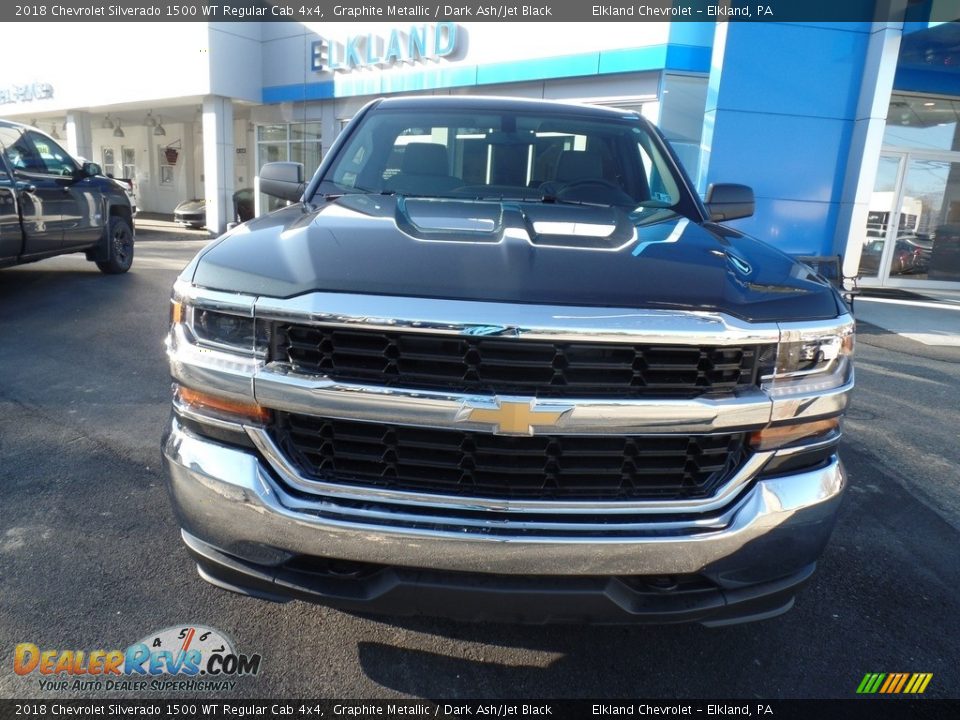 2018 Chevrolet Silverado 1500 WT Regular Cab 4x4 Graphite Metallic / Dark Ash/Jet Black Photo #2