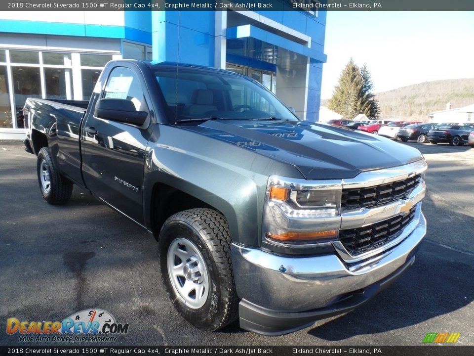 2018 Chevrolet Silverado 1500 WT Regular Cab 4x4 Graphite Metallic / Dark Ash/Jet Black Photo #3