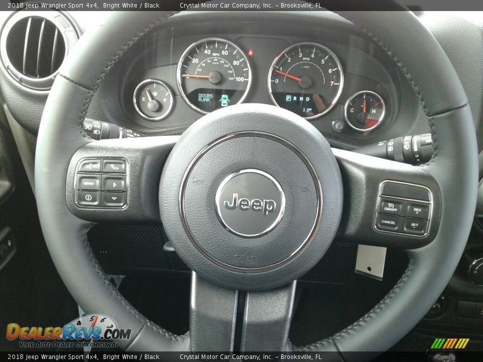 2018 Jeep Wrangler Sport 4x4 Bright White / Black Photo #14