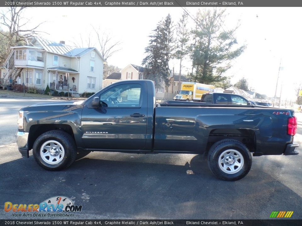 2018 Chevrolet Silverado 1500 WT Regular Cab 4x4 Graphite Metallic / Dark Ash/Jet Black Photo #8