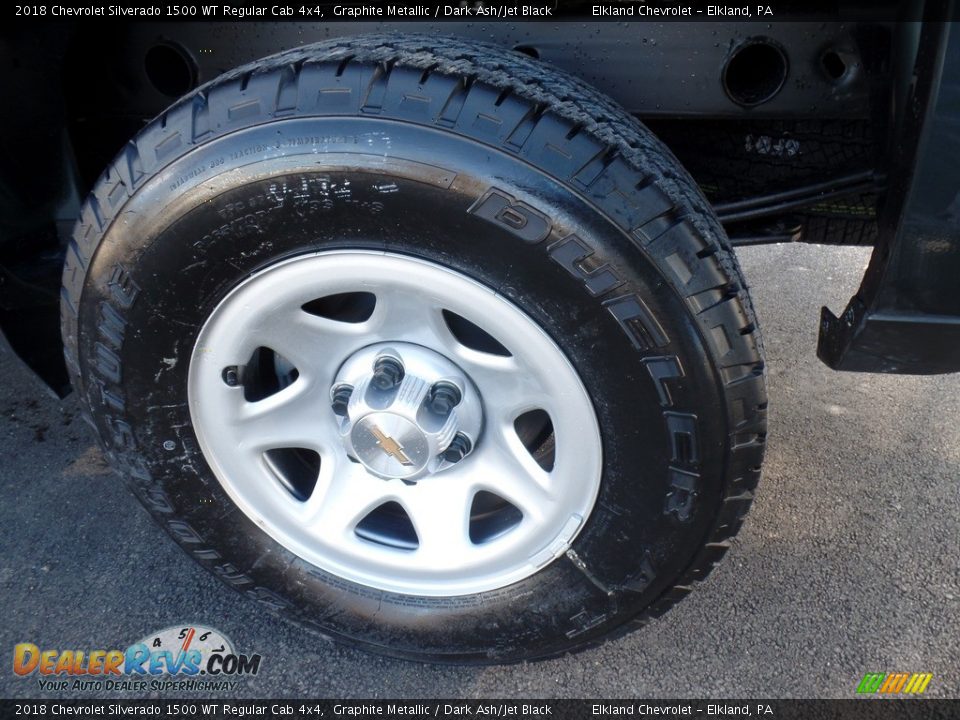 2018 Chevrolet Silverado 1500 WT Regular Cab 4x4 Graphite Metallic / Dark Ash/Jet Black Photo #9