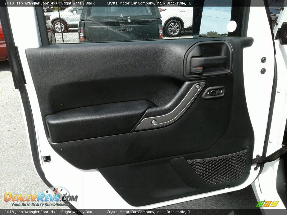 2018 Jeep Wrangler Sport 4x4 Bright White / Black Photo #17