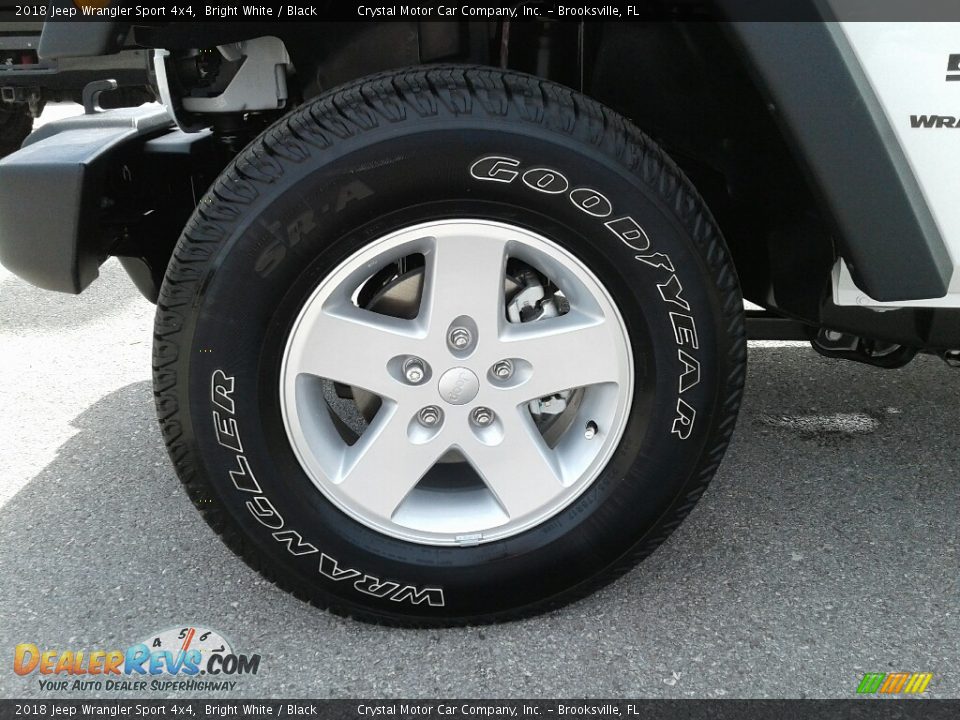 2018 Jeep Wrangler Sport 4x4 Bright White / Black Photo #20