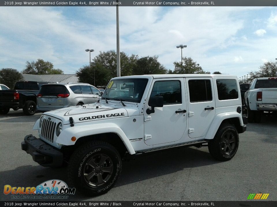 2018 Jeep Wrangler Unlimited Golden Eagle 4x4 Bright White / Black Photo #1