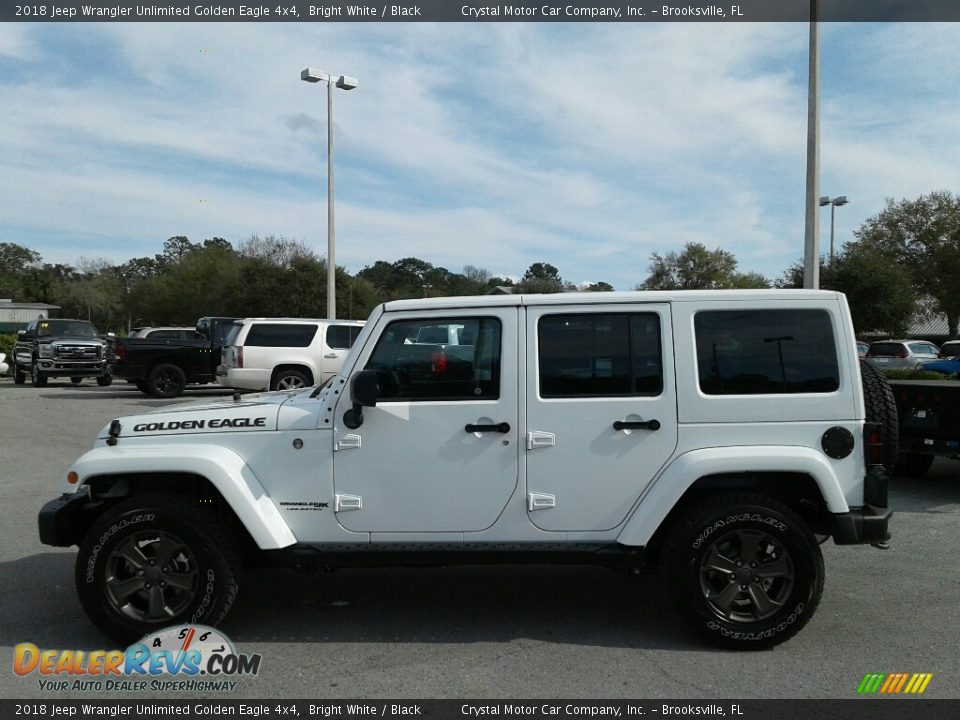2018 Jeep Wrangler Unlimited Golden Eagle 4x4 Bright White / Black Photo #2