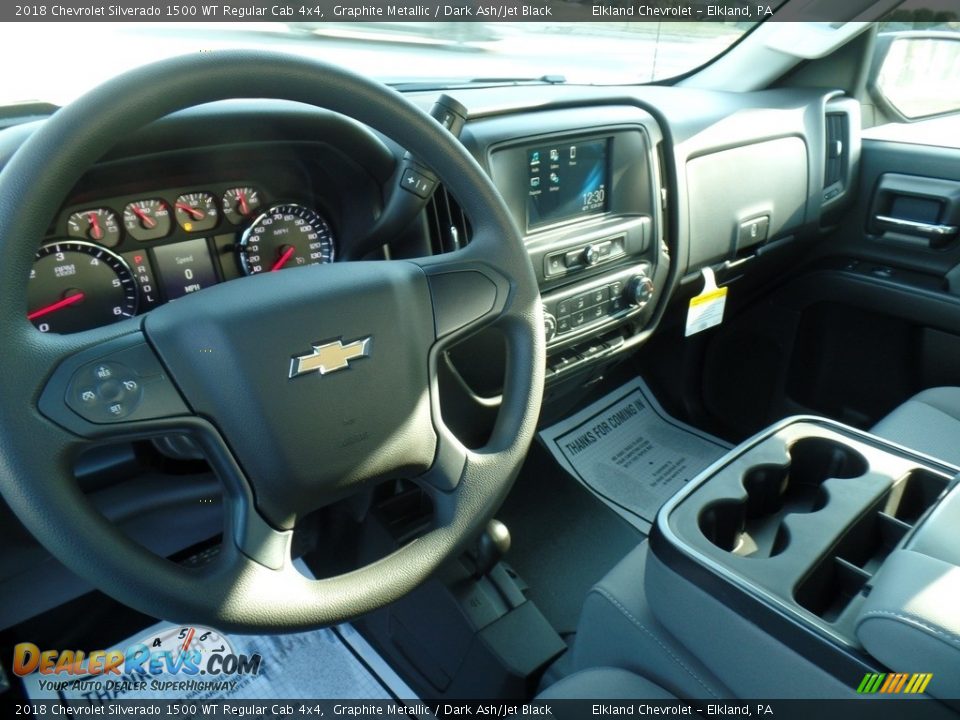 2018 Chevrolet Silverado 1500 WT Regular Cab 4x4 Graphite Metallic / Dark Ash/Jet Black Photo #17