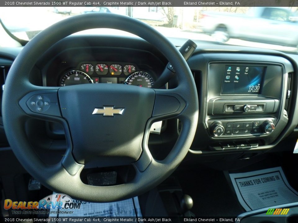 2018 Chevrolet Silverado 1500 WT Regular Cab 4x4 Graphite Metallic / Dark Ash/Jet Black Photo #18