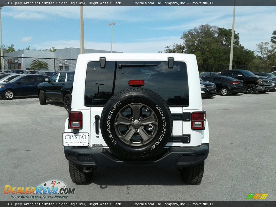 2018 Jeep Wrangler Unlimited Golden Eagle 4x4 Bright White / Black Photo #4