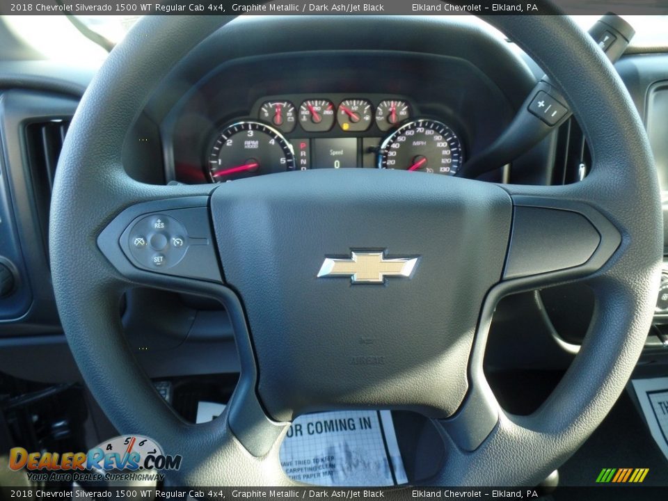 2018 Chevrolet Silverado 1500 WT Regular Cab 4x4 Graphite Metallic / Dark Ash/Jet Black Photo #19