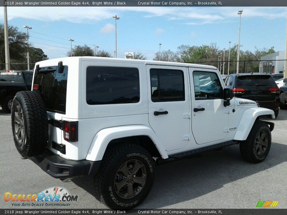 2018 Jeep Wrangler Unlimited Golden Eagle 4x4 Bright White / Black Photo #5