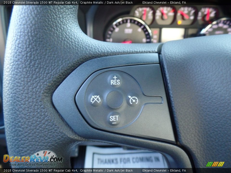 2018 Chevrolet Silverado 1500 WT Regular Cab 4x4 Graphite Metallic / Dark Ash/Jet Black Photo #20
