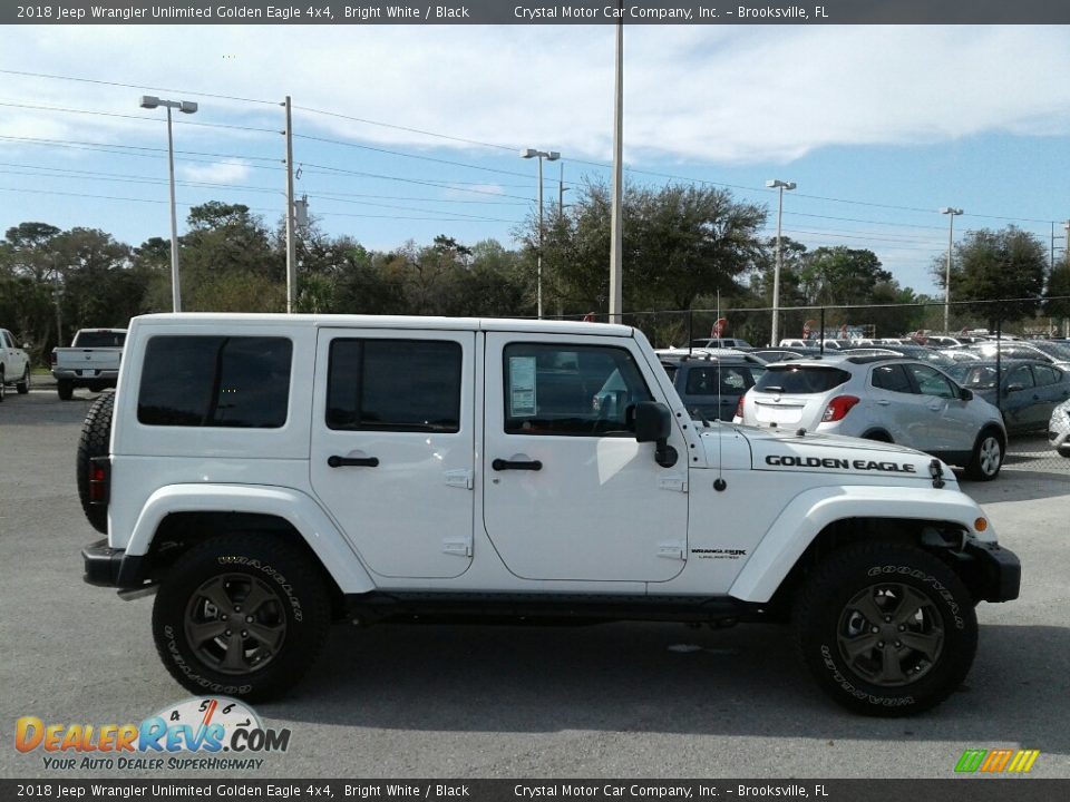 2018 Jeep Wrangler Unlimited Golden Eagle 4x4 Bright White / Black Photo #6