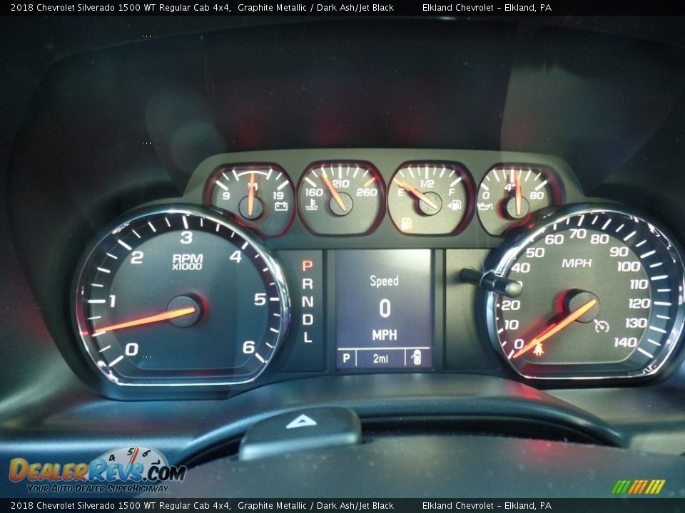 2018 Chevrolet Silverado 1500 WT Regular Cab 4x4 Graphite Metallic / Dark Ash/Jet Black Photo #22