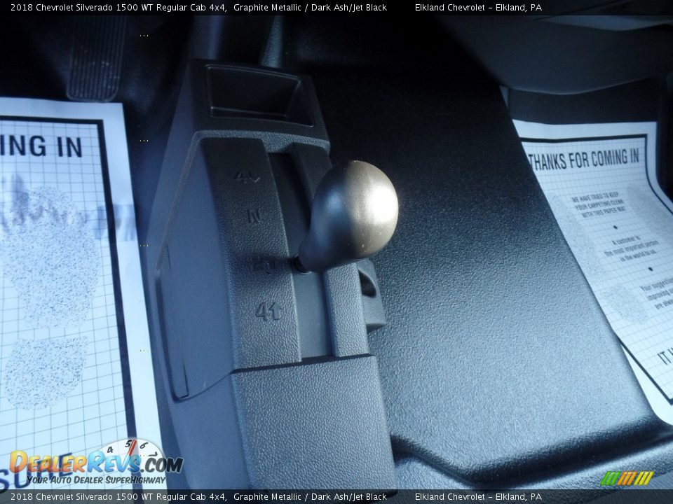 2018 Chevrolet Silverado 1500 WT Regular Cab 4x4 Graphite Metallic / Dark Ash/Jet Black Photo #23
