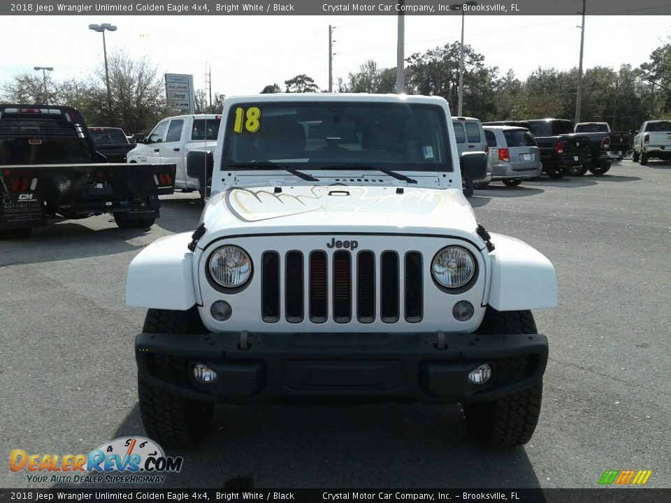 2018 Jeep Wrangler Unlimited Golden Eagle 4x4 Bright White / Black Photo #8