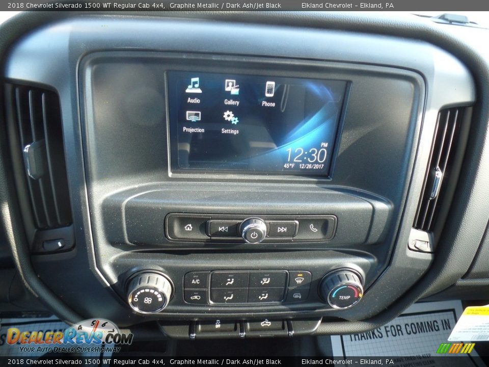 2018 Chevrolet Silverado 1500 WT Regular Cab 4x4 Graphite Metallic / Dark Ash/Jet Black Photo #24