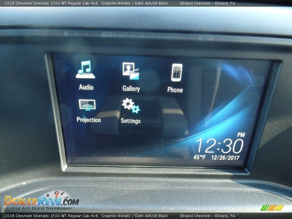 2018 Chevrolet Silverado 1500 WT Regular Cab 4x4 Graphite Metallic / Dark Ash/Jet Black Photo #25