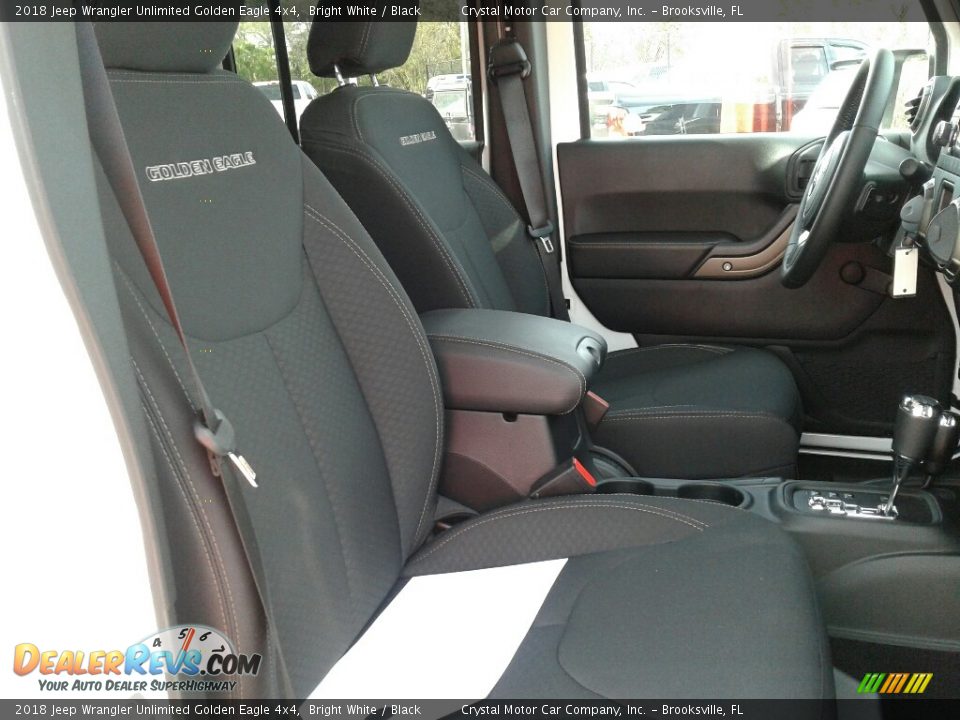 2018 Jeep Wrangler Unlimited Golden Eagle 4x4 Bright White / Black Photo #12