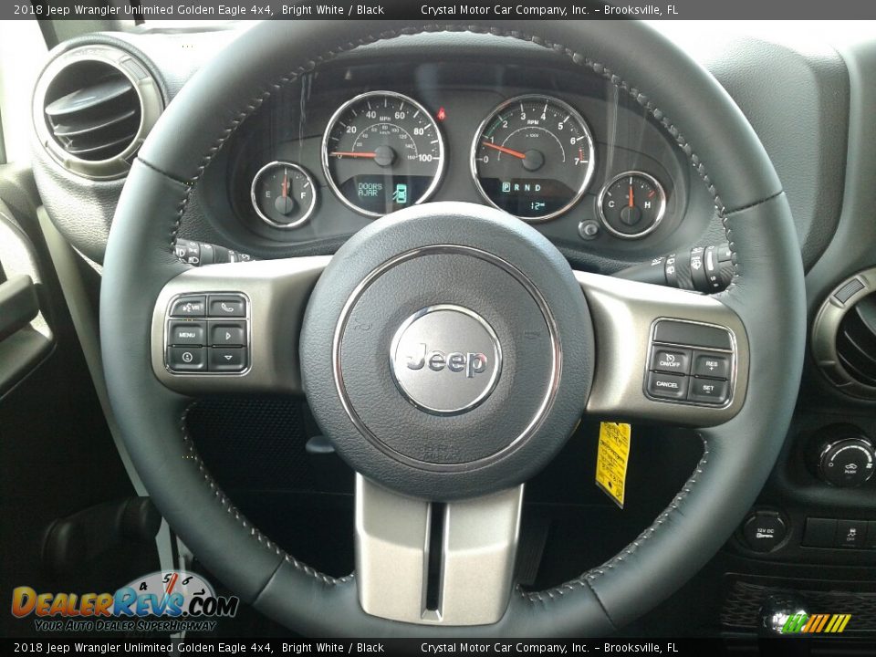 2018 Jeep Wrangler Unlimited Golden Eagle 4x4 Bright White / Black Photo #14