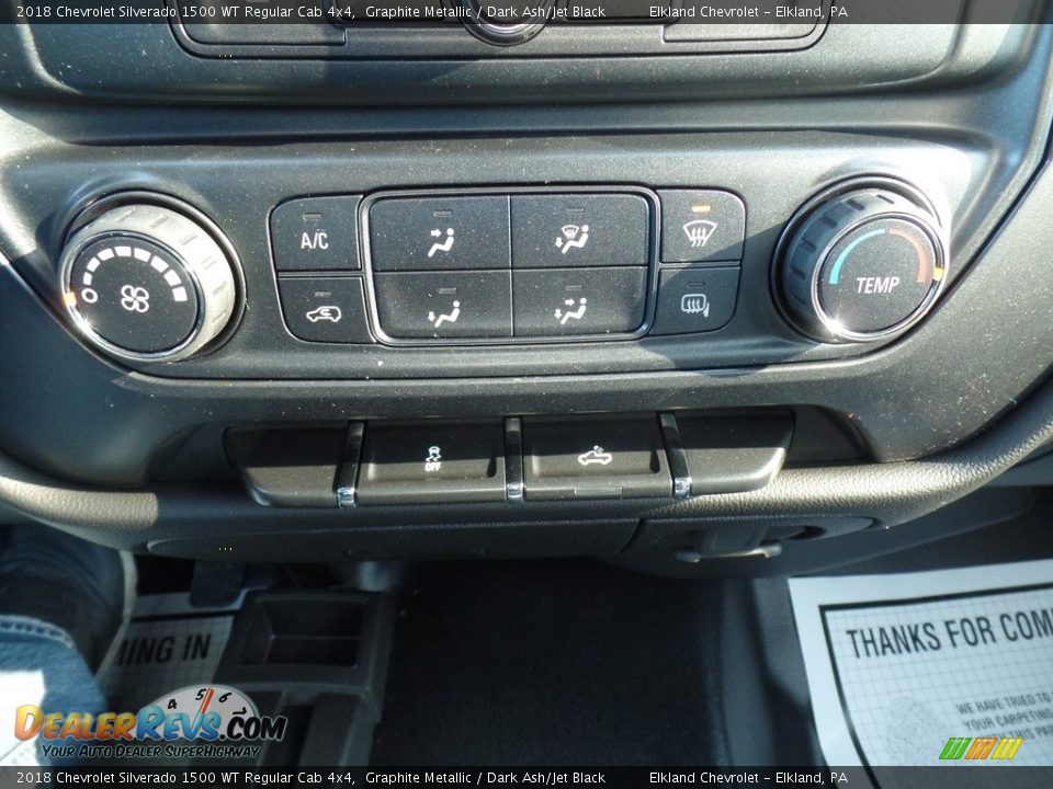 2018 Chevrolet Silverado 1500 WT Regular Cab 4x4 Graphite Metallic / Dark Ash/Jet Black Photo #29