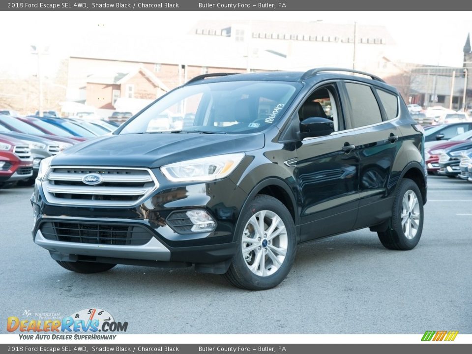 2018 Ford Escape SEL 4WD Shadow Black / Charcoal Black Photo #1